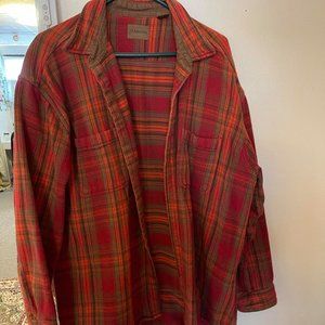 Orange and Brown shirt jacket